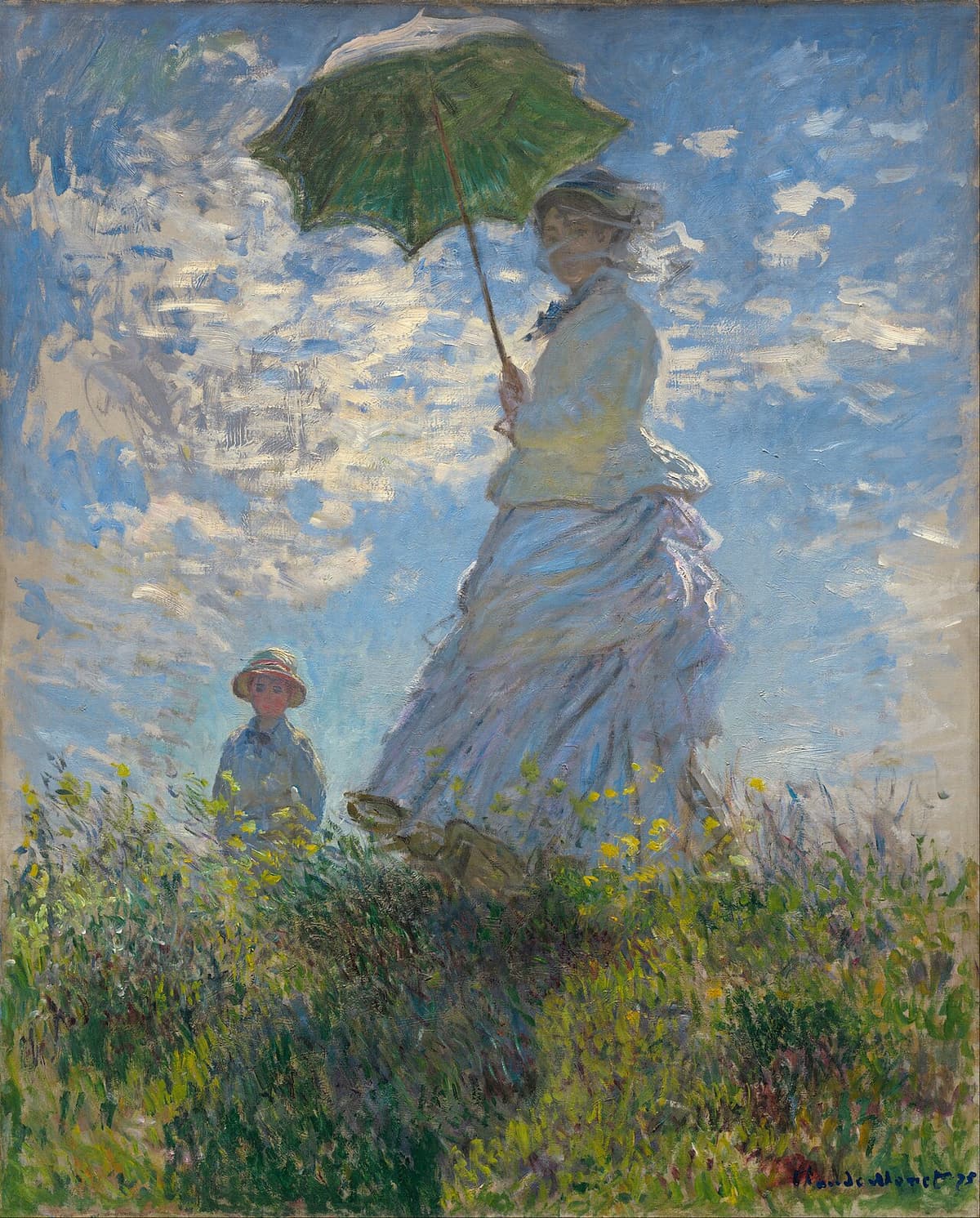 Woman with a Parasol, Turned to the Right and Turned to the Left