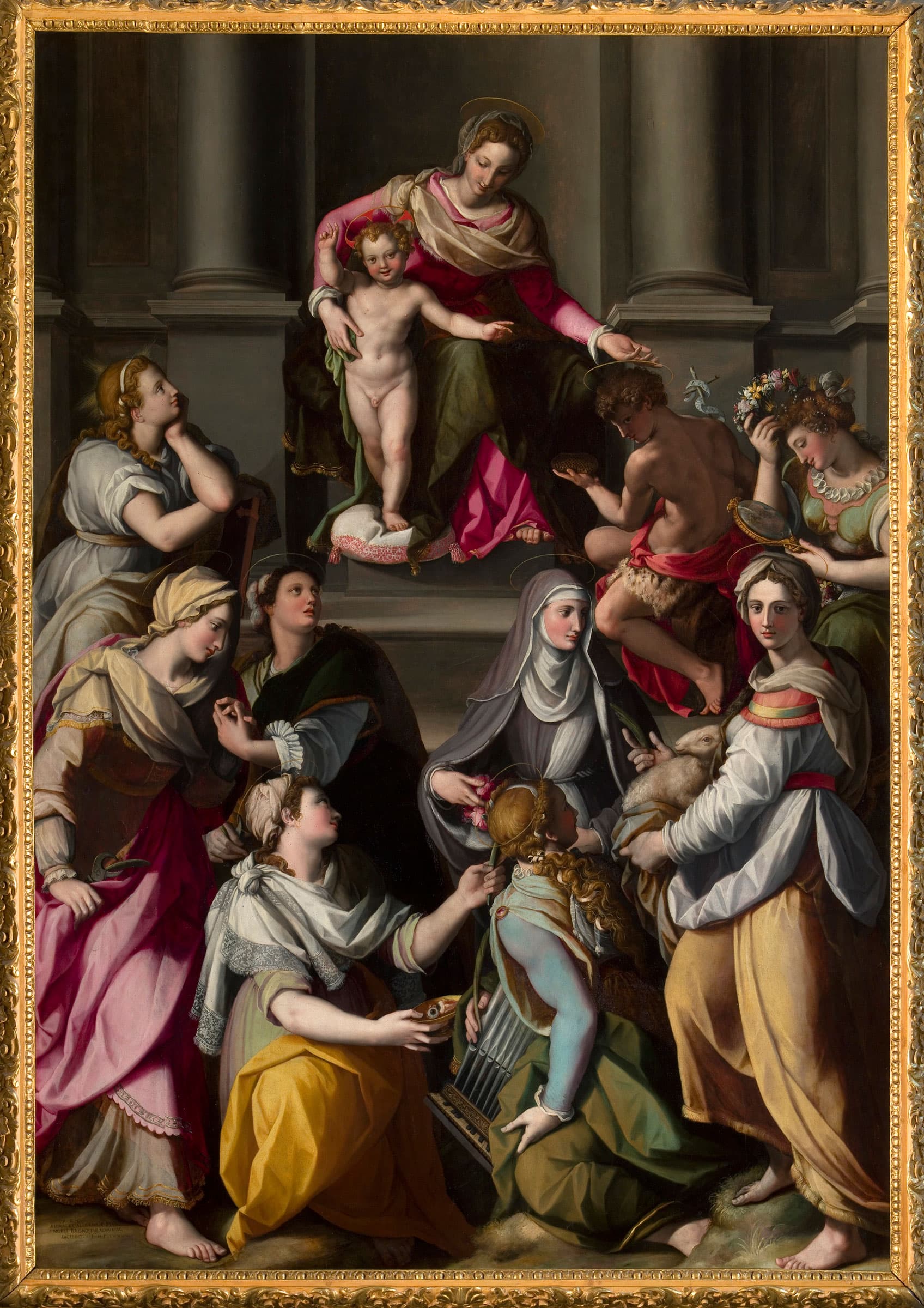 Madonna and Child Enthroned with Saints