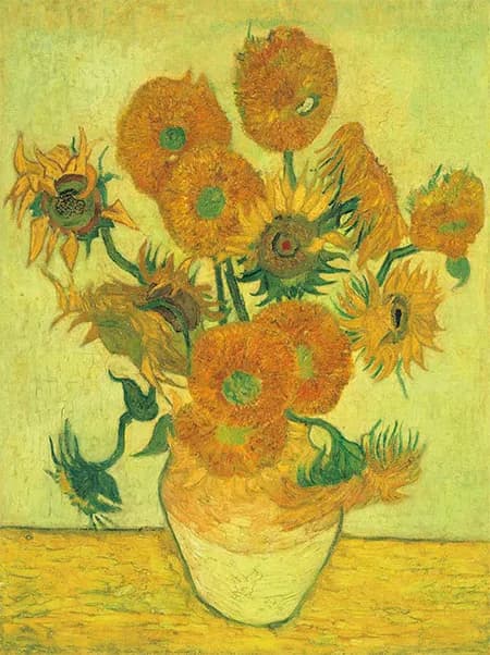 Girasoles de Vincent van Gogh expuestos en Tokio