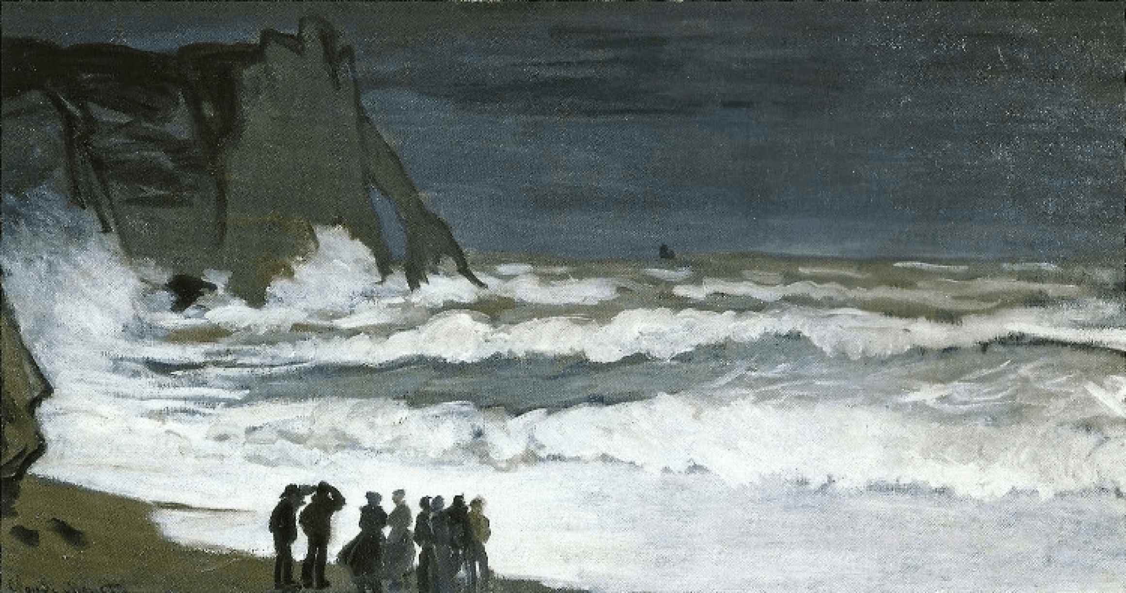 The Rough Sea at Étretat
